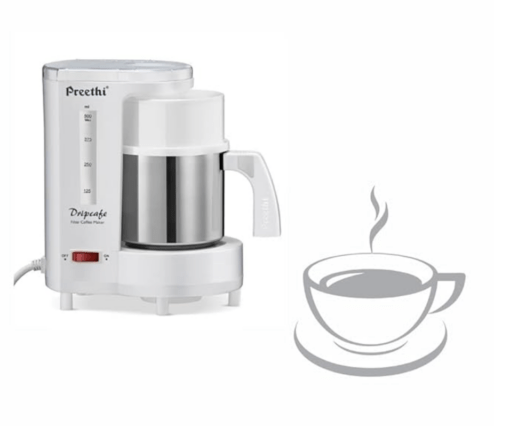 Preethi Dripcafe Coffee Maker (White) - Image 3